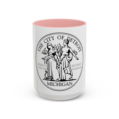Seal of Detroit - Accent Coffee Mug