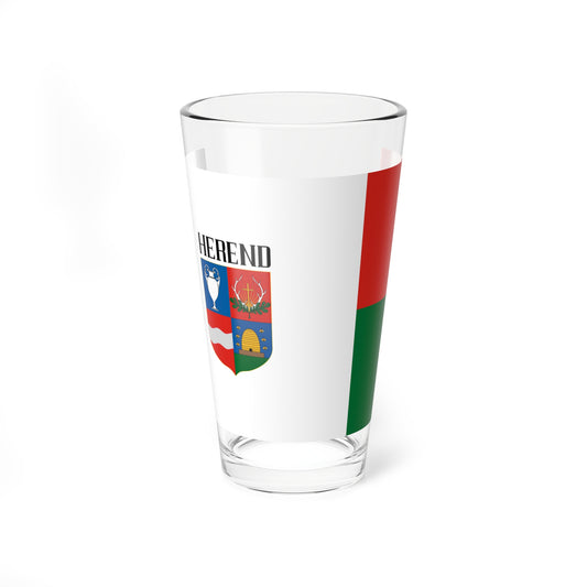 Flag of Herend (Hungary) Pint Glass 16oz