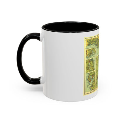 USA - Florida (1930) (Map) Accent Coffee Mug