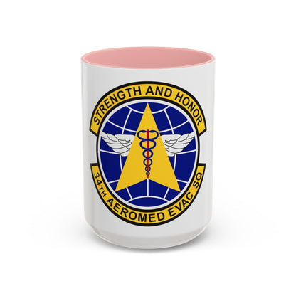 34th Aeromedical Evacuation Squadron (U.S. Air Force) Accent Coffee Mug