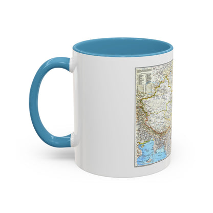 China 1 (1991) (Map) Accent Coffee Mug