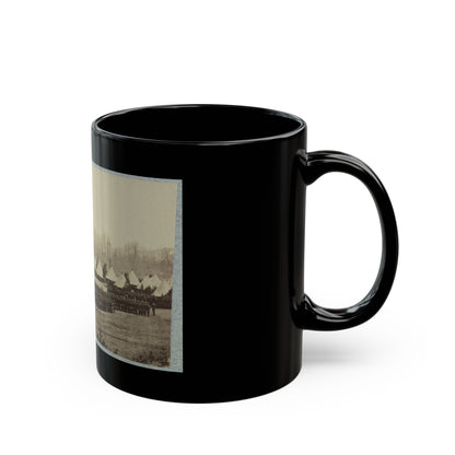 View Of Troops In Formation With Camp In Background (U.S. Civil War) Black Coffee Mug