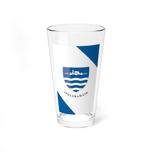 Flag of Ipolydamasd (Hungary) Pint Glass 16oz