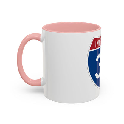 Interstate 37 (U.S. Highways) Accent Coffee Mug