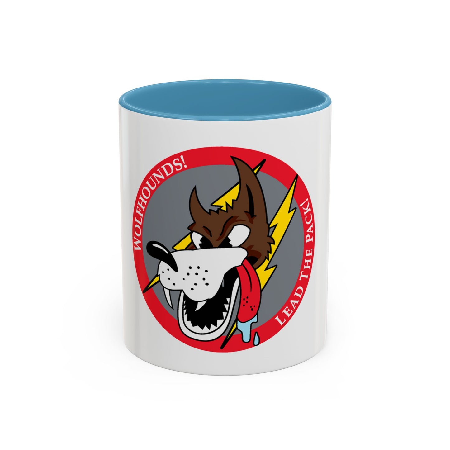 Red Wolfhound Patch (U.S. Air Force) Accent Coffee Mug