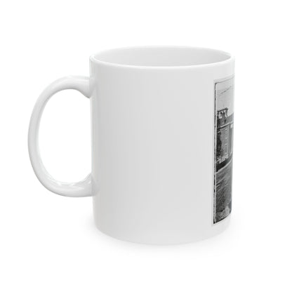 Atlanta, Georgia. Street In Atlanta (House Next To Church Used As Sherman's Headquarters (U.S. Civil War) White Coffee Mug