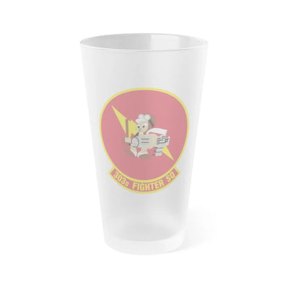 303d Fighter Squadron (U.S. Air Force) Frosted Pint Glass 16oz-16oz-Frosted-Go Mug Yourself