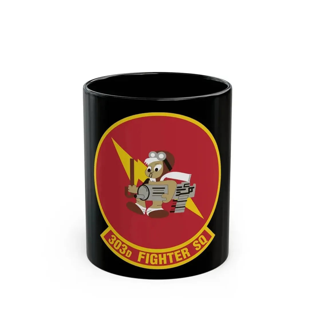 303d Fighter Squadron (U.S. Air Force) Black Coffee Mug 11oz - Go Mug Yourself