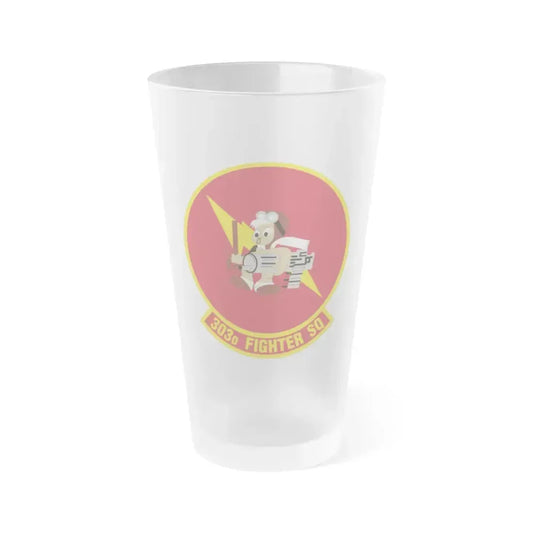 303d Fighter Squadron (U.S. Air Force) Frosted Pint Glass 16oz 16oz Frosted - Go Mug Yourself