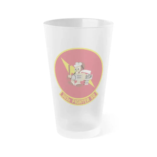 303d Fighter Squadron (U.S. Air Force) Frosted Pint Glass 16oz 16oz Frosted - Go Mug Yourself