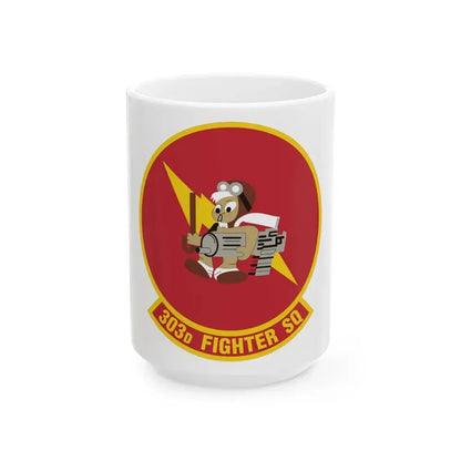 303d Fighter Squadron (U.S. Air Force) White Coffee Mug 15oz - Go Mug Yourself