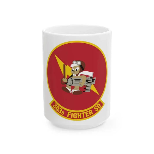 303d Fighter Squadron (U.S. Air Force) White Coffee Mug 15oz - Go Mug Yourself