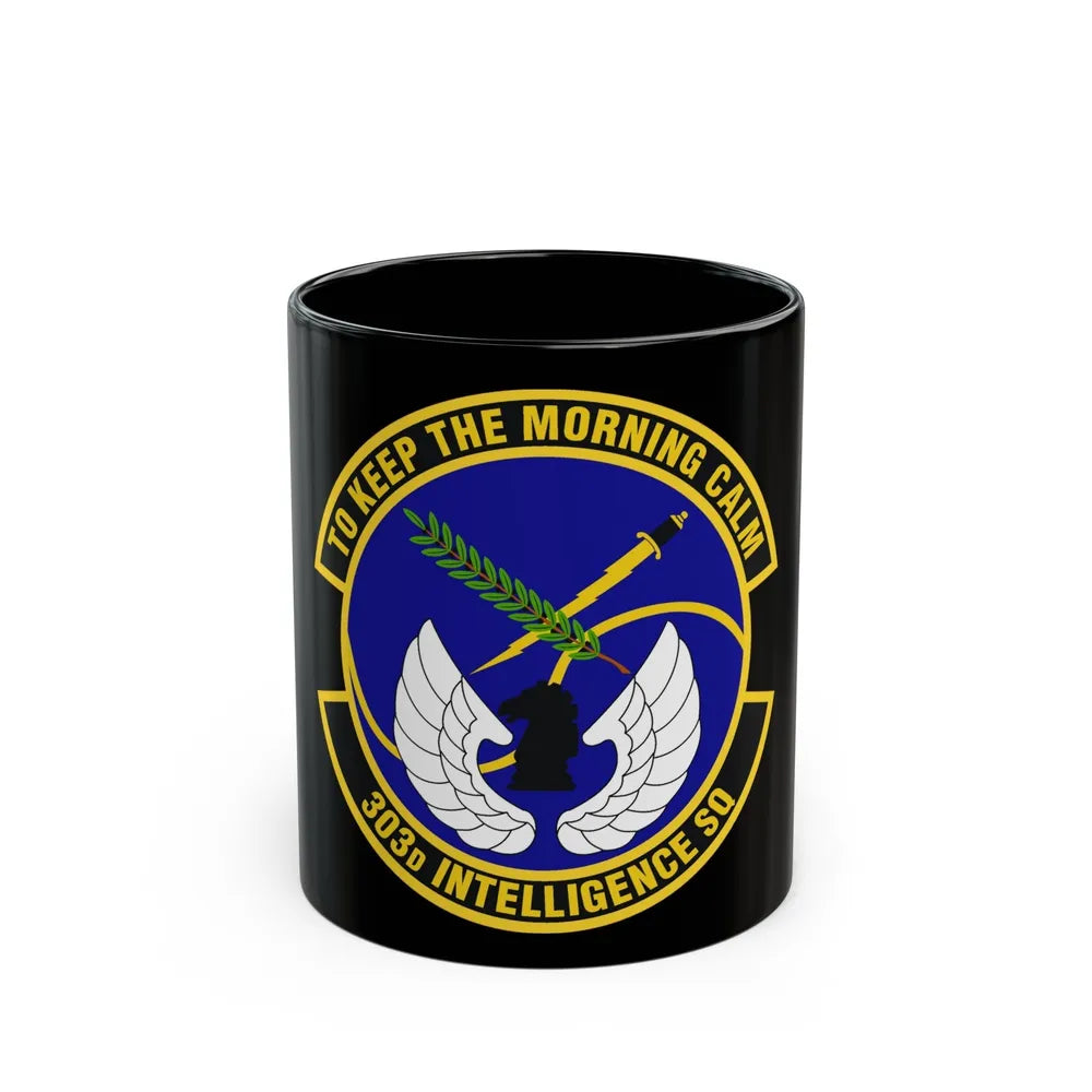 303d Intelligence Squadron (U.S. Air Force) Black Coffee Mug-11oz-Go Mug Yourself