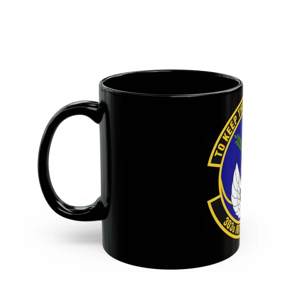 303d Intelligence Squadron (U.S. Air Force) Black Coffee Mug-Go Mug Yourself