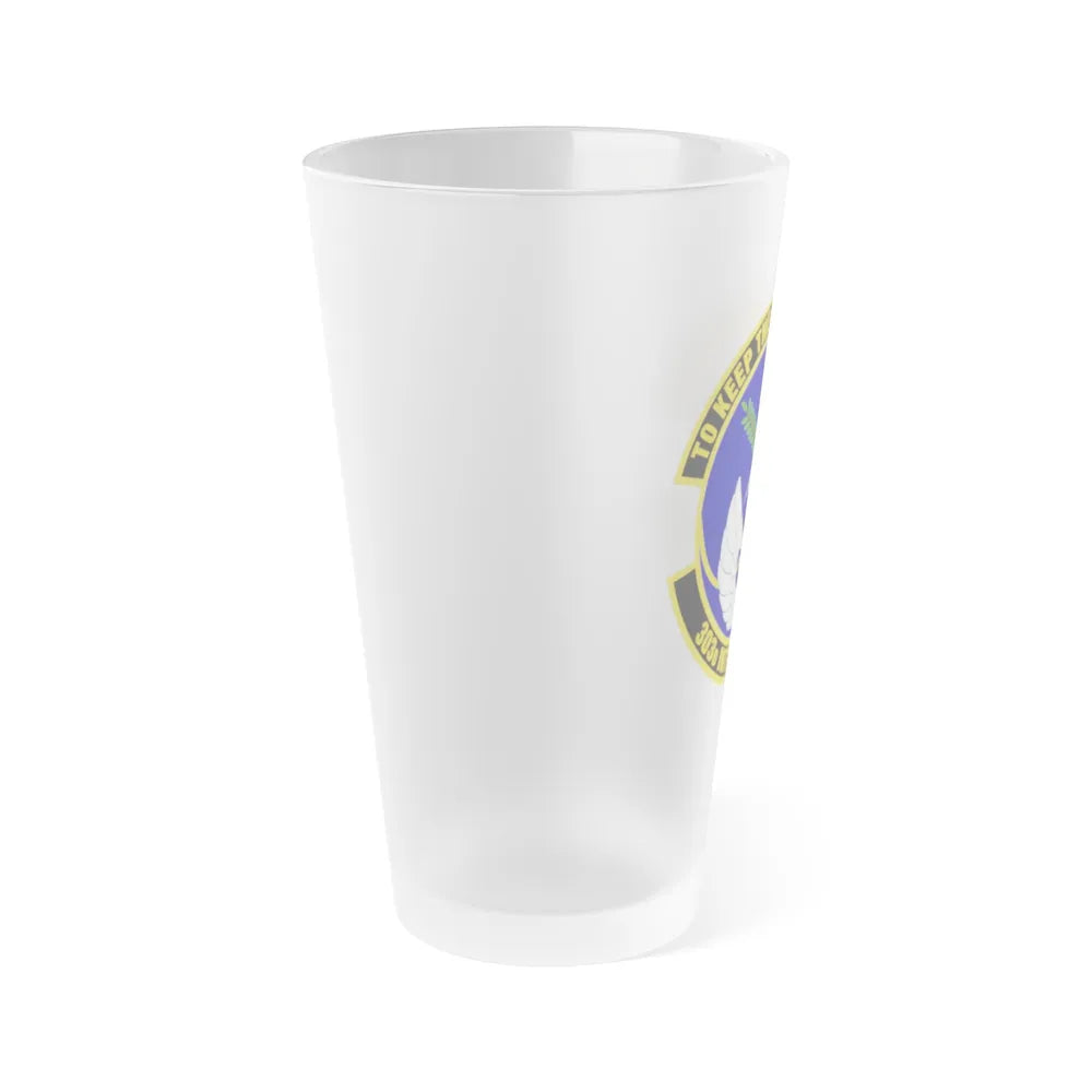 303d Intelligence Squadron (U.S. Air Force) Frosted Pint Glass 16oz-Go Mug Yourself