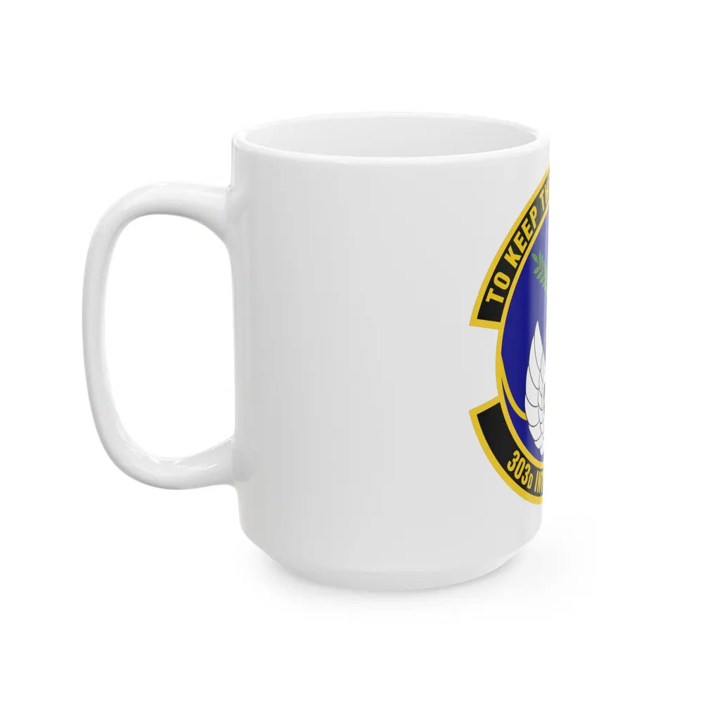 303d Intelligence Squadron (U.S. Air Force) White Coffee Mug-Go Mug Yourself