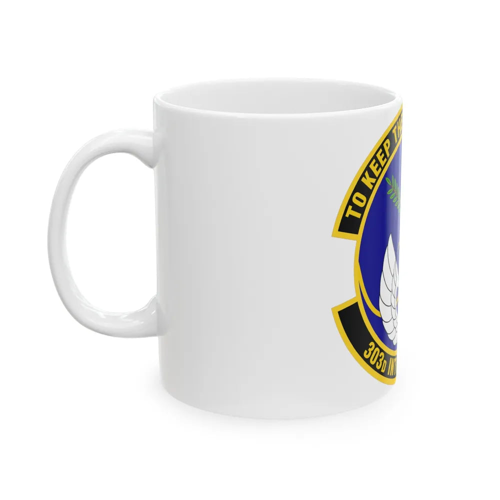 303d Intelligence Squadron (U.S. Air Force) White Coffee Mug-Go Mug Yourself