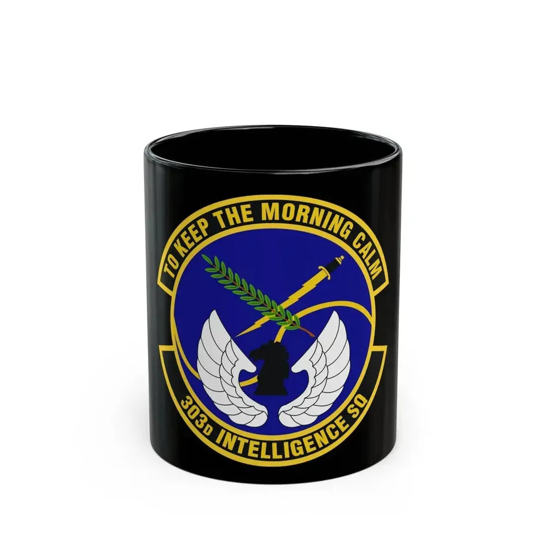 303d Intelligence Squadron (U.S. Air Force) Black Coffee Mug 11oz - Go Mug Yourself