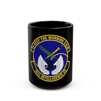 303d Intelligence Squadron (U.S. Air Force) Black Coffee Mug 15oz - Go Mug Yourself