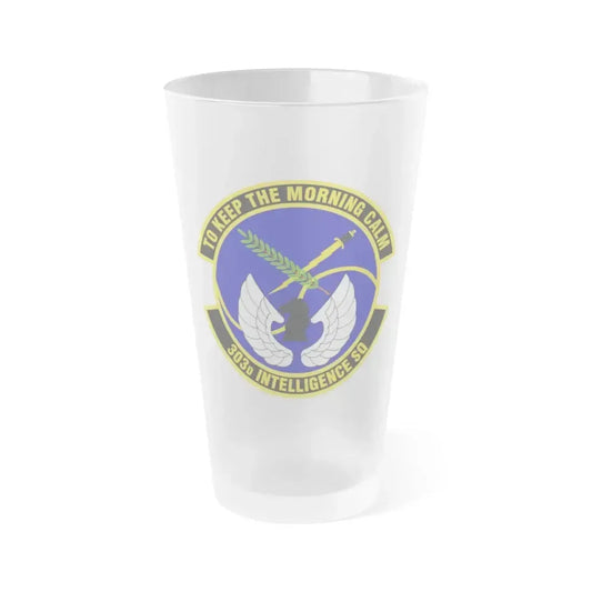 303d Intelligence Squadron (U.S. Air Force) Frosted Pint Glass 16oz 16oz Frosted - Go Mug Yourself