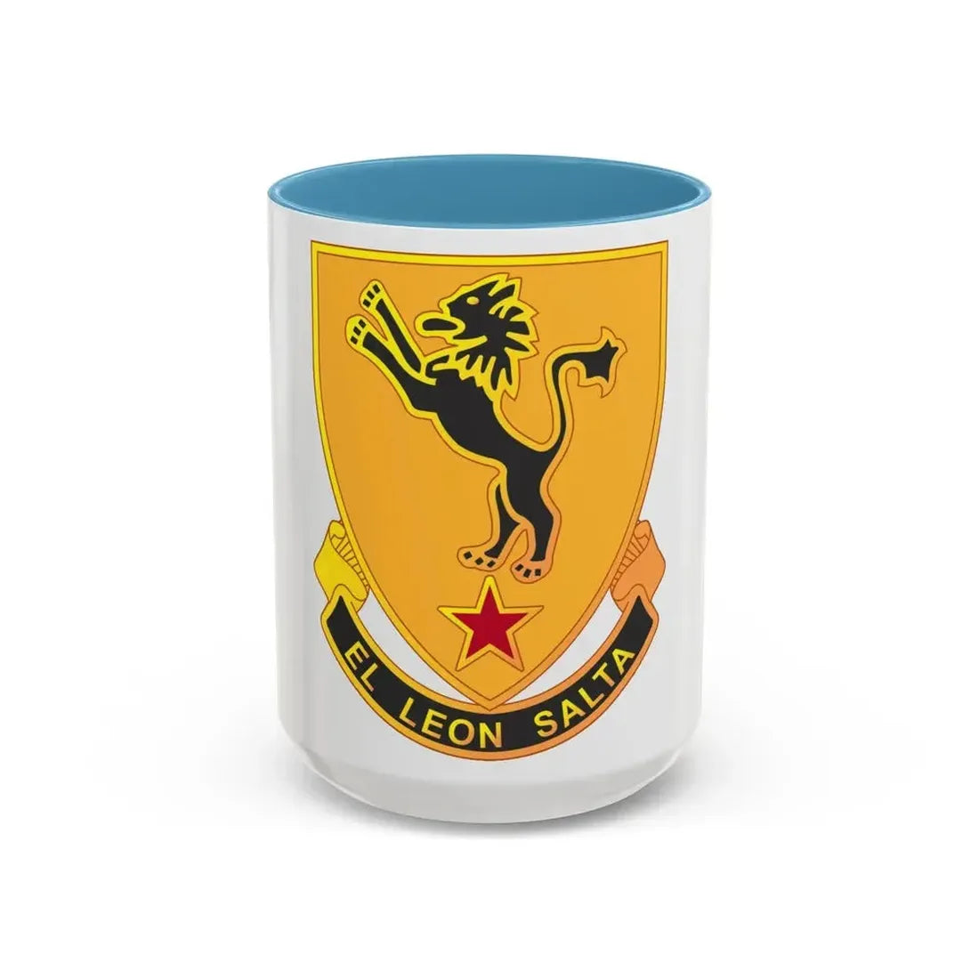 304 Cavalry Regiment (U.S. Army) Accent Coffee Mug 15oz Light Blue - Go Mug Yourself