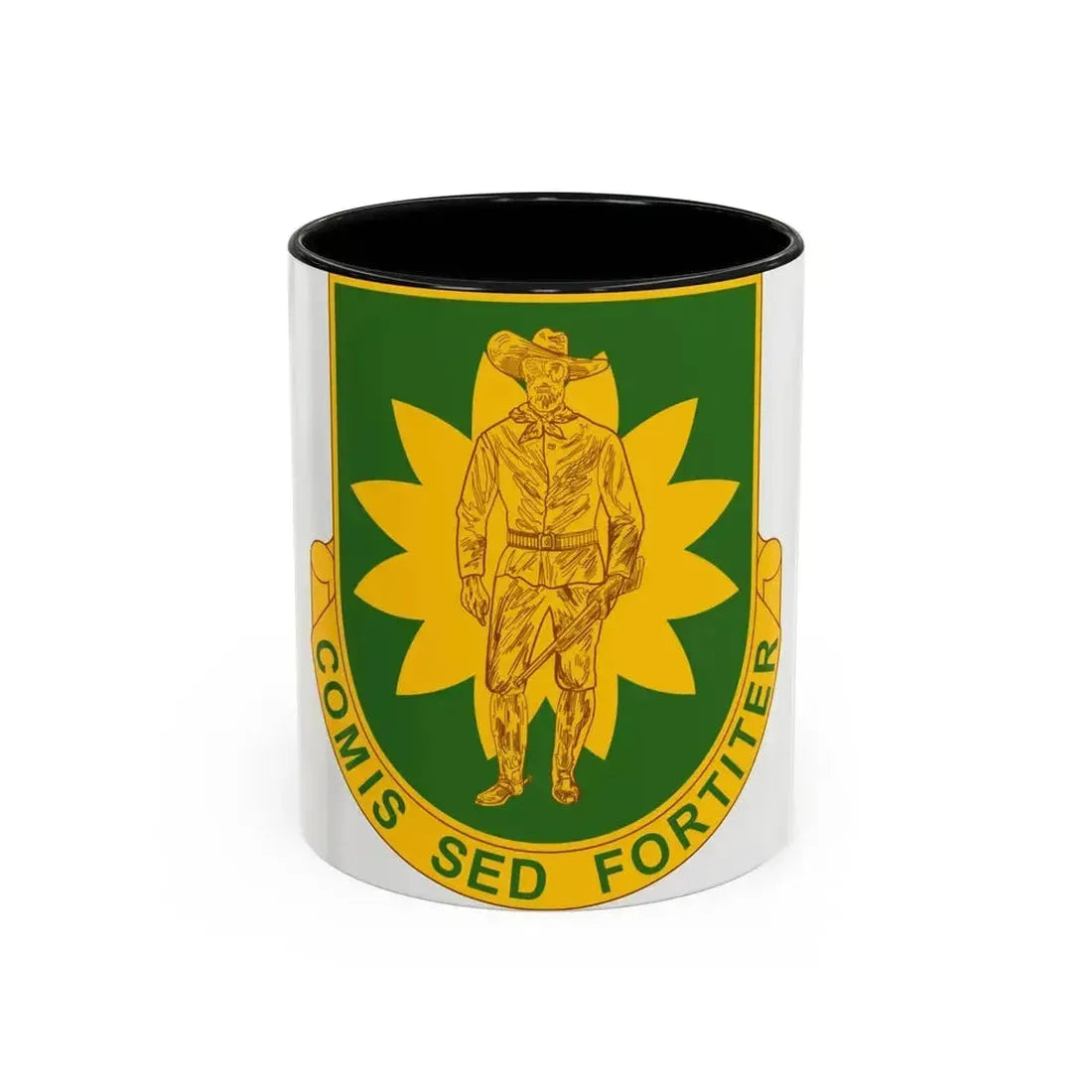 304 Military Police Battalion (U.S. Army) Accent Coffee Mug 11oz Black - Go Mug Yourself
