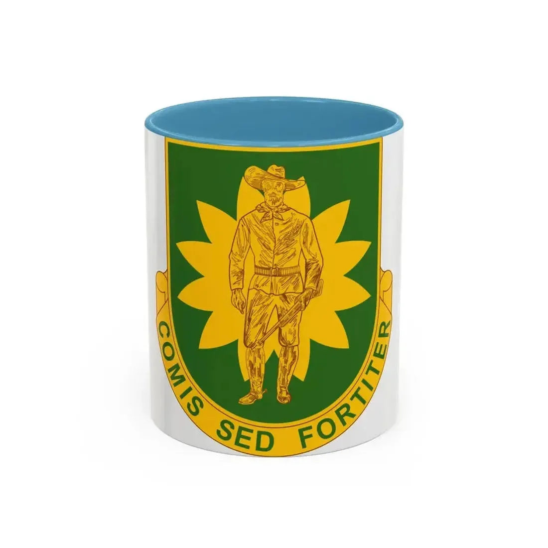 304 Military Police Battalion (U.S. Army) Accent Coffee Mug 11oz Light Blue - Go Mug Yourself