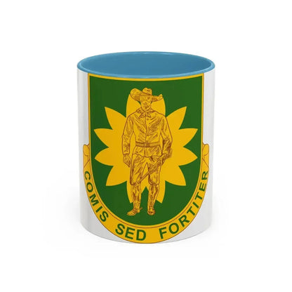 304 Military Police Battalion (U.S. Army) Accent Coffee Mug 11oz Light Blue - Go Mug Yourself