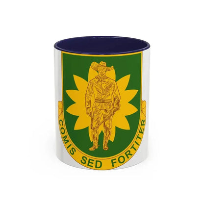 304 Military Police Battalion (U.S. Army) Accent Coffee Mug 11oz Navy - Go Mug Yourself