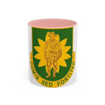 304 Military Police Battalion (U.S. Army) Accent Coffee Mug 11oz Pink - Go Mug Yourself