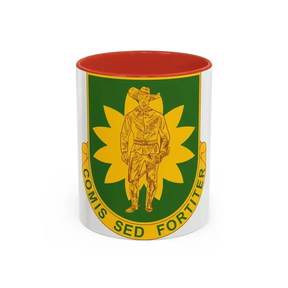 304 Military Police Battalion (U.S. Army) Accent Coffee Mug 11oz Red - Go Mug Yourself