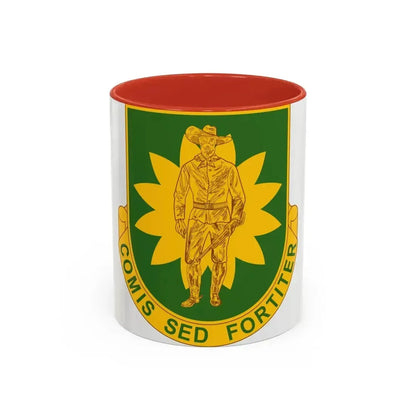 304 Military Police Battalion (U.S. Army) Accent Coffee Mug 11oz Red - Go Mug Yourself
