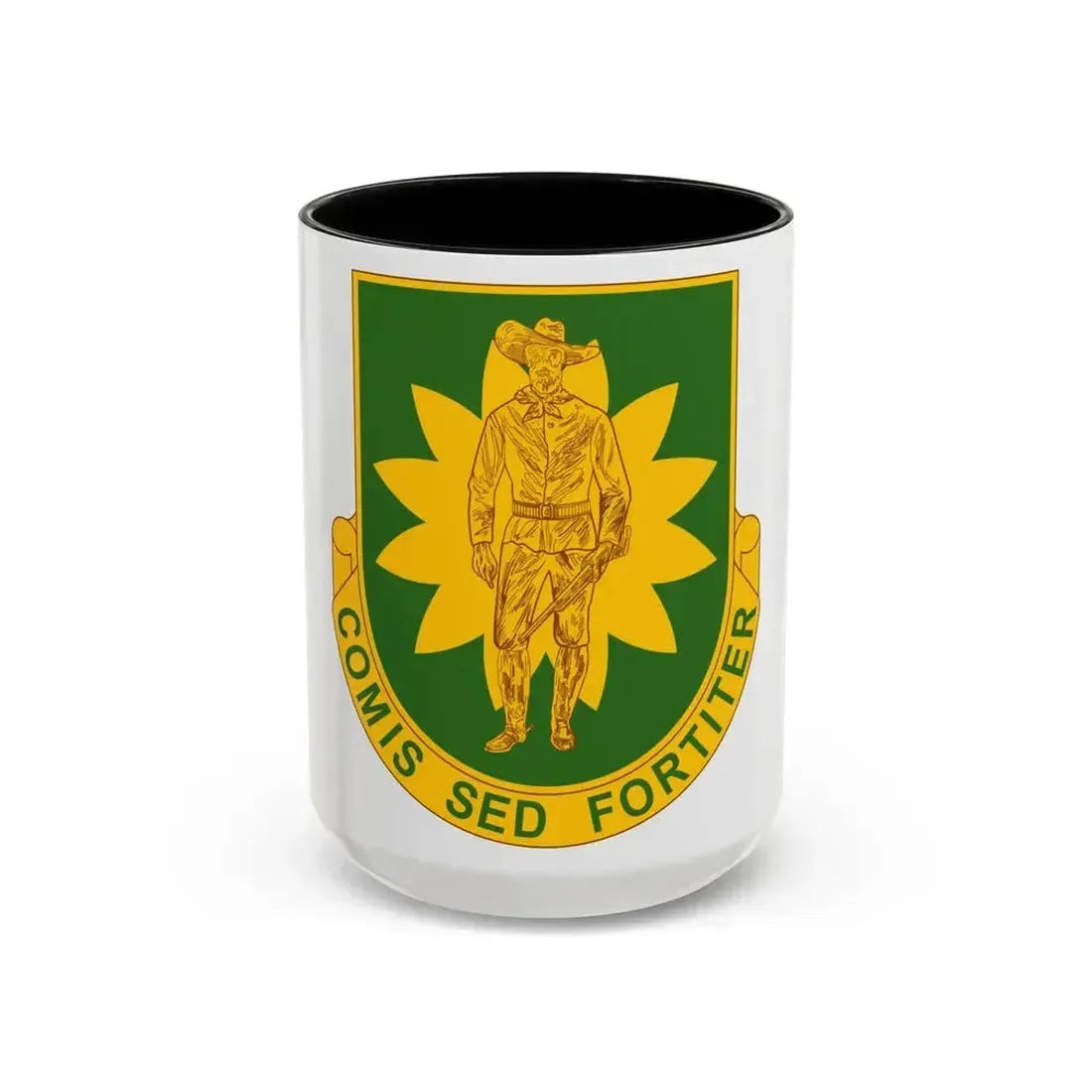 304 Military Police Battalion (U.S. Army) Accent Coffee Mug 15oz Black - Go Mug Yourself