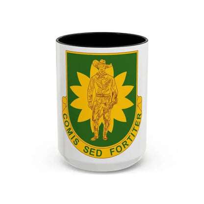 304 Military Police Battalion (U.S. Army) Accent Coffee Mug 15oz Black - Go Mug Yourself