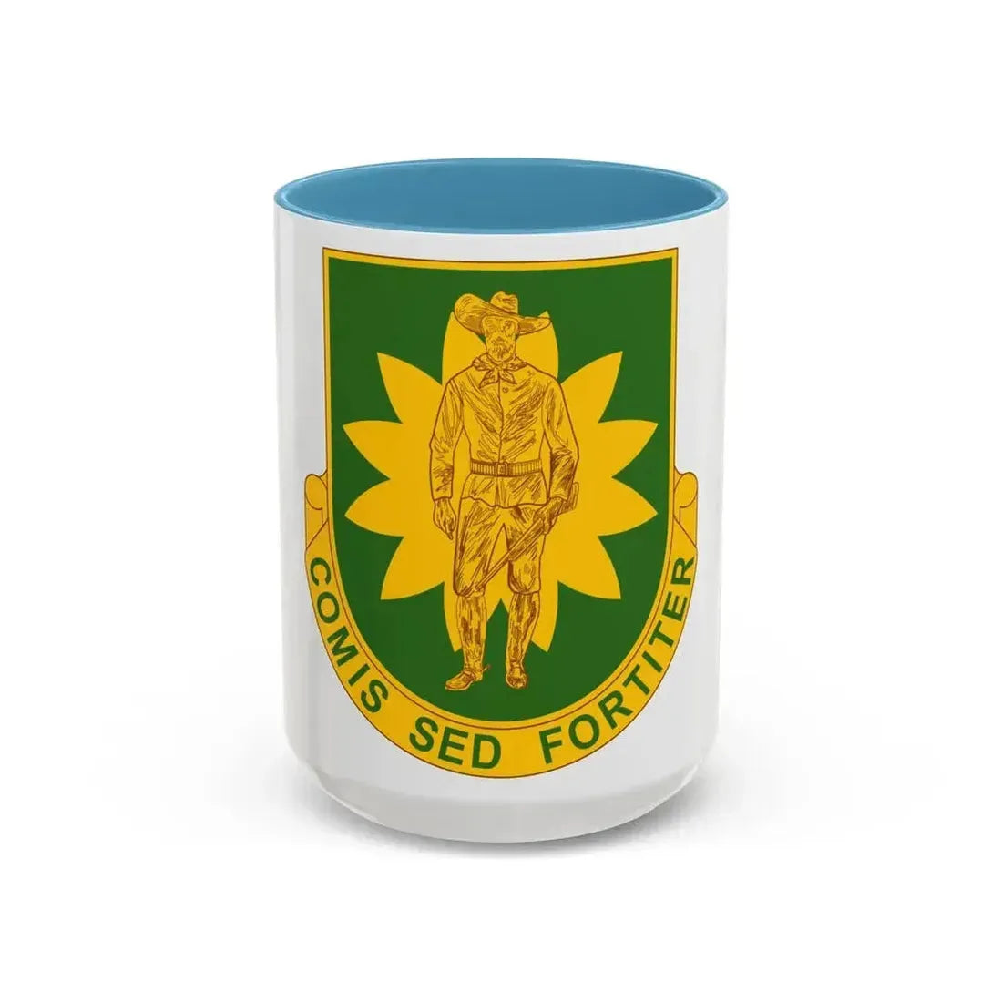 304 Military Police Battalion (U.S. Army) Accent Coffee Mug 15oz Light Blue - Go Mug Yourself