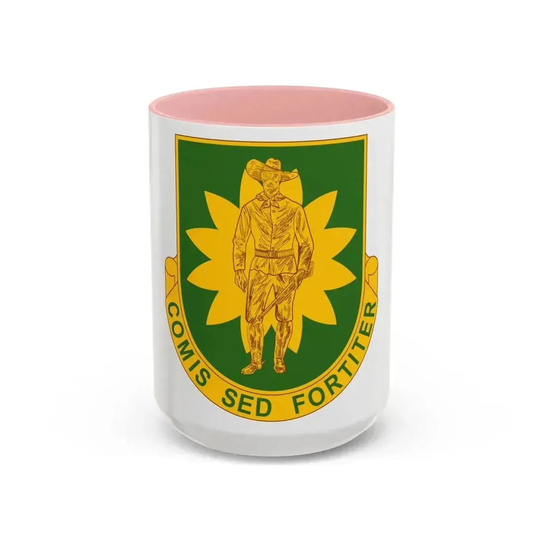 304 Military Police Battalion (U.S. Army) Accent Coffee Mug 15oz Pink - Go Mug Yourself