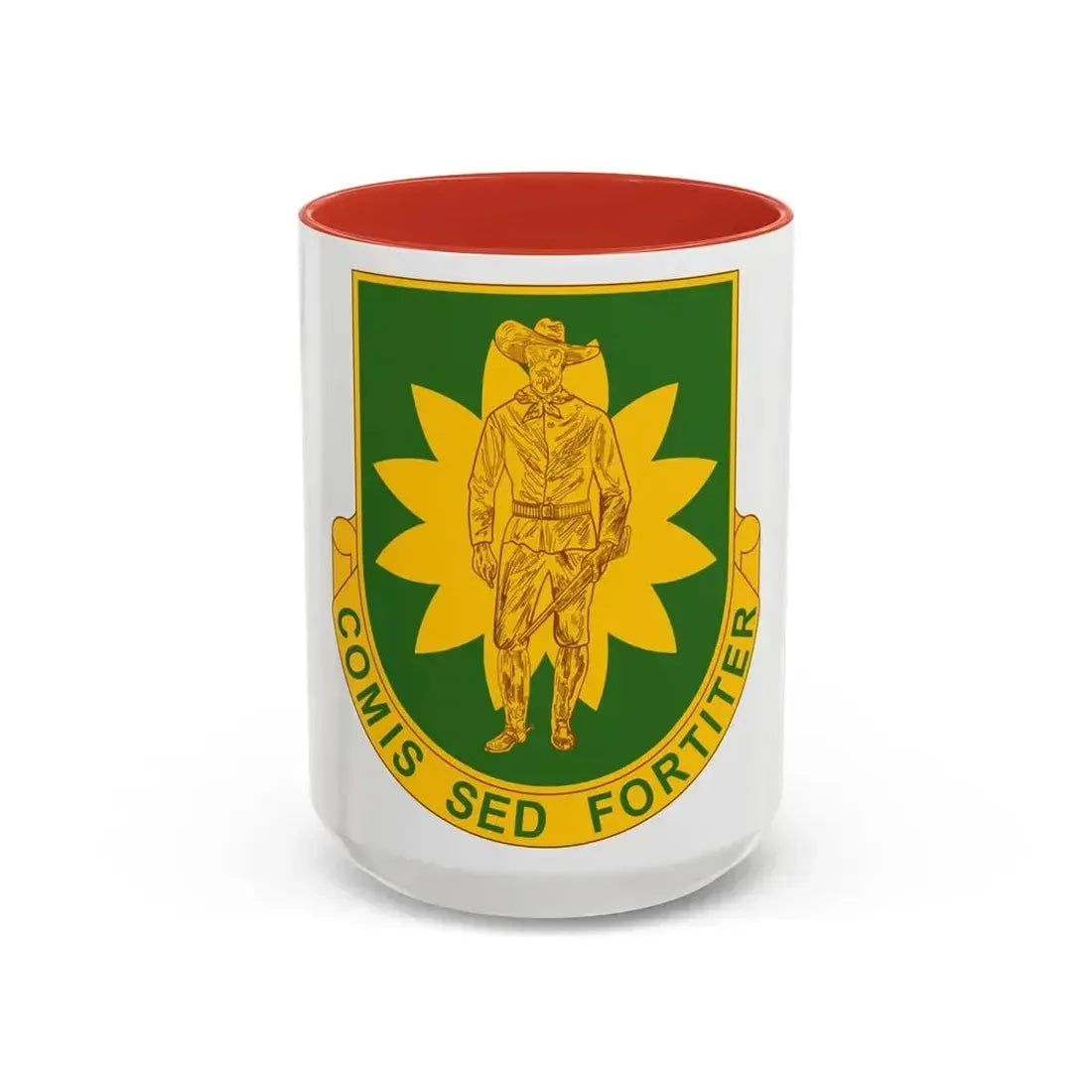 304 Military Police Battalion (U.S. Army) Accent Coffee Mug 15oz Red - Go Mug Yourself