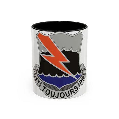 304 Signal Battalion (U.S. Army) Accent Coffee Mug 11oz Black - Go Mug Yourself