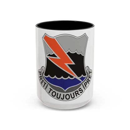 304 Signal Battalion (U.S. Army) Accent Coffee Mug 15oz Black - Go Mug Yourself