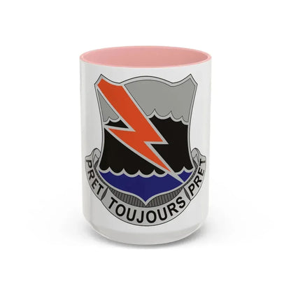 304 Signal Battalion (U.S. Army) Accent Coffee Mug 15oz Pink - Go Mug Yourself