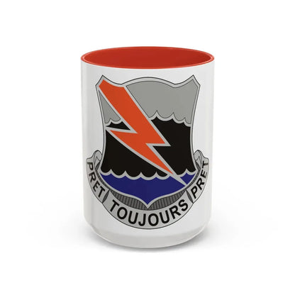 304 Signal Battalion (U.S. Army) Accent Coffee Mug 15oz Red - Go Mug Yourself