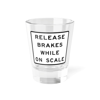 MUTCD-CA SR7-1 (California) (Road Sign) Shot Glass 1.5oz