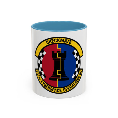 837 Cyberspace Operations Squadron ACC (U.S. Air Force) Accent Coffee Mug