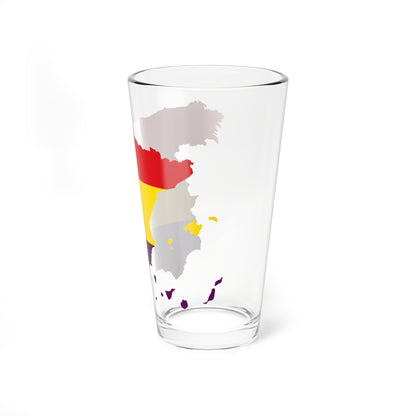 Spain with Second Spanish Republic Flag (Spain) Pint Glass 16oz