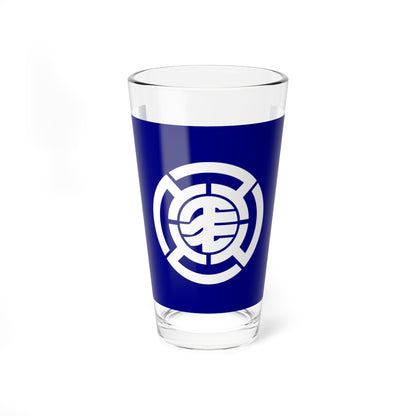 Flag of Mashike Hokkaido (Japan) Pint Glass 16oz