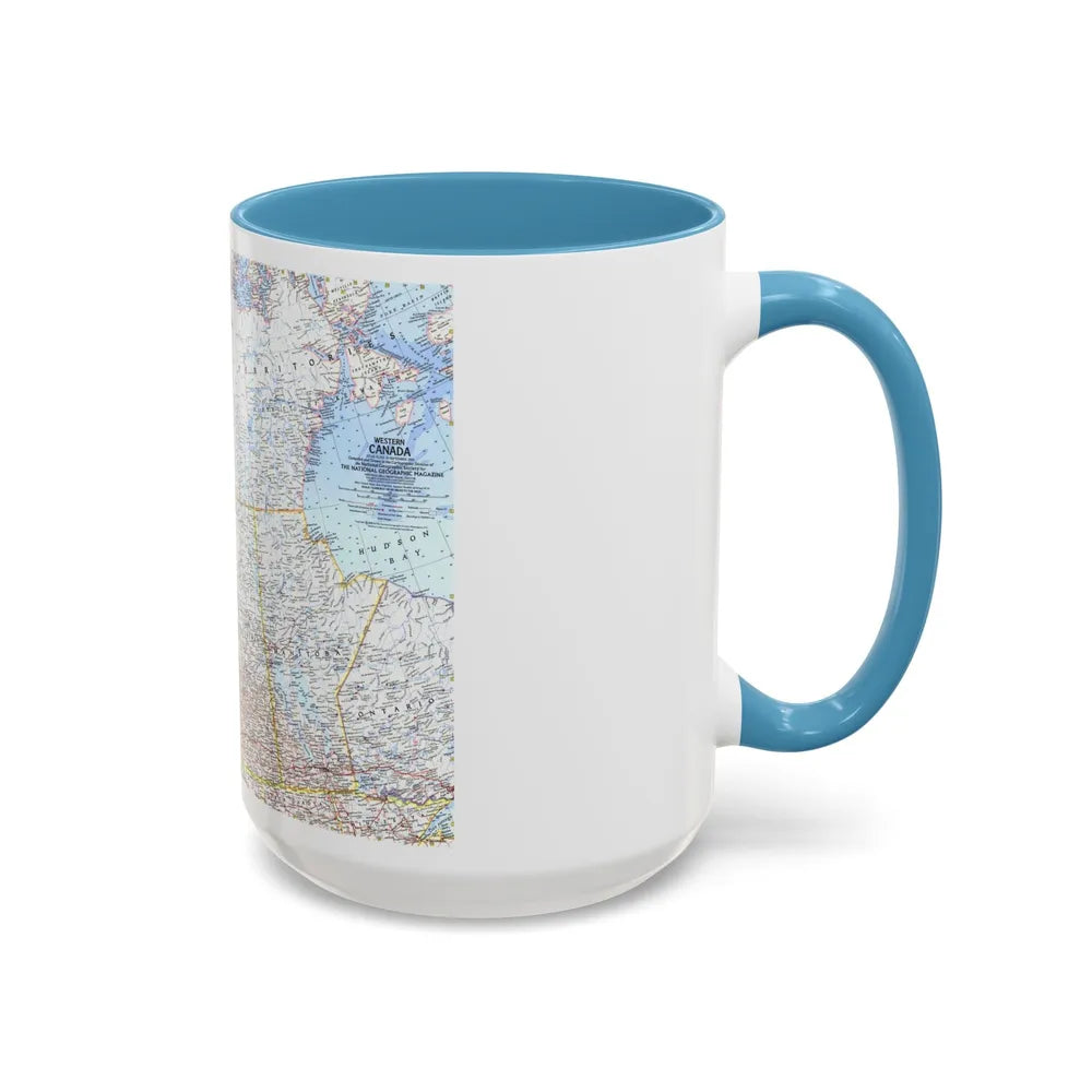 Canada - Western (1966) (Map) Accent Coffee Mug-Go Mug Yourself