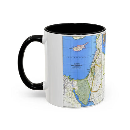 Middle East (1978) (Map) Accent Coffee Mug-Go Mug Yourself