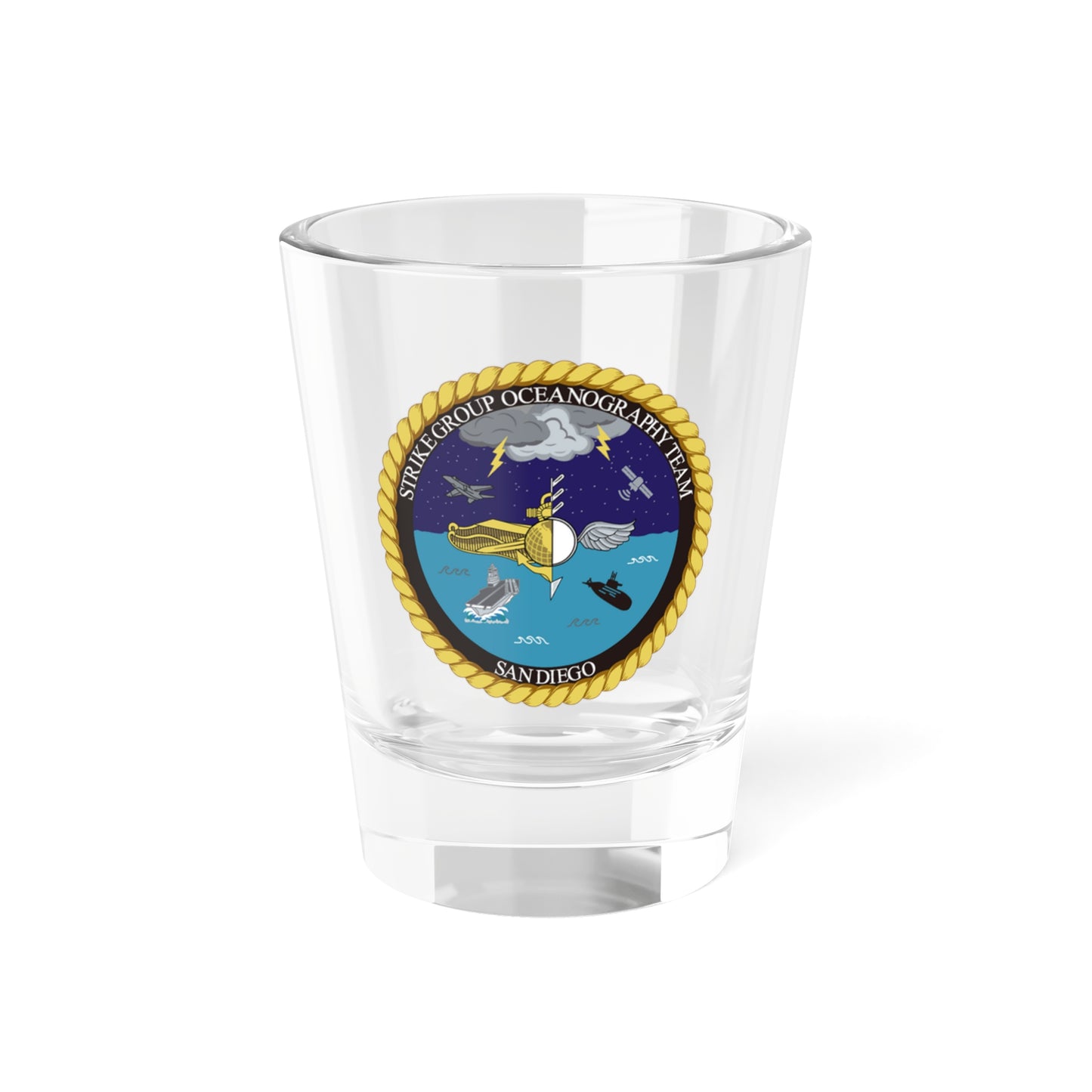 Verre à liqueur Strike Group Oceanography Team San Diego (US Navy) 1,5 oz