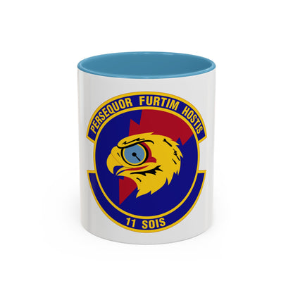 11 Special Operations Intelligence Squadron AFSOC (U.S. Air Force) Accent Coffee Mug