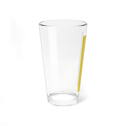 Flag yellow red blue 2x5 (Germany) Pint Glass 16oz